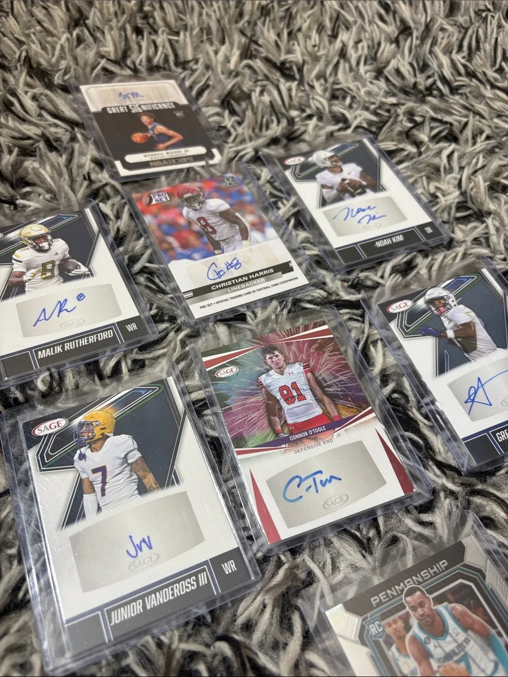 Assorted Sport Autographs Cards-Basketball/Football